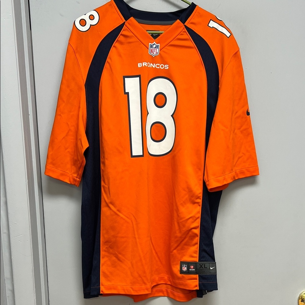 🧡 Nike NFL “On Field” Peyton Manning #18 Denver Broncos Jersey — Men’s XL